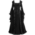 Women s Vintage Victorian Renaissance Gothic Dress Medieval Dress Costume Hooded