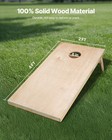 Vevor 4x2ft Cornhole Set Portable Outdoor Corn Hole Toss Game Board Wood Carry