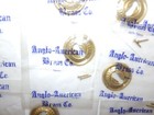 Lot Of 12 Vintage Anglo American Brass Round Keyhole Covers New Old Stock