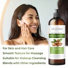 Velona Sweet Almond Oil - 16 Oz   100  Pure And Natural Carrier Oil   Refined   