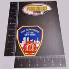 Fdny Fire Department Of New York 4 5 X 4  Matte Finish Die-cut Vinyl Sticker