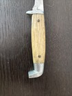 Vintage Queen Q Stainless Steel Knife Stag Horn Handle Fixed Blade