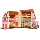 Li l Woodzeez Toy House With Furniture 20pc - Honeysuckle Hillside Cottage