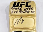 Nick Diaz Autographed Signed Official Gold Ufc Fight Glove Jsa Certified      