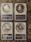 2017 American Liberty 225th Anniversary Silver Four-medal Set Ngc Pf-rpf-sp-ms 