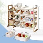 Toy Storage Organizer - Organizers And With Bookshelf  White 