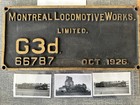 Cpr Canadian Pacific 4-6-2 No  2349 Montreal Loco Works Builders Plate Bundle