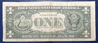 1977 One Dollar Federal Reserve Note  1 Error Off Center Circulated  77662