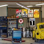 6 Pieces Vintage Gas Tin Signs And Retro Oil Metal Signs Wall Decor 8x12 Inch