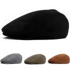 Hat Herringbone Ivy Hat Wool Stripe Gatsby Cap Golf Driving Flat Cabbie Newsboy