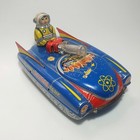Very Rare 1960   s Yanoman  planet Patrol Tank friction Litho Tin Space Toy Japan