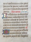 Orig Vellum Leaf  Books Of Hours  4 Initials 4 With Gold Manuscript France 1450