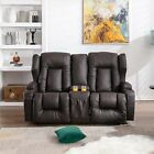 2 3 5 Seater Recliner Faux Leather Sofa W cup Holders Loveseat Sofa Living Room