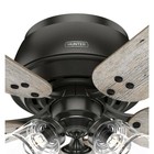 Hunter Fan 52 In Noble Bronze Low Profile Ceiling Fan With Light And Pull Chain