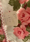 Vtg 1960   s Full Bib Apron Kitchen Floral Pattern Heart Packet New With Tag