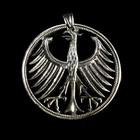 Germany 5 Mark 1967 Cut Coin Pendant Winged Eagle Berlin Bavaria Munich