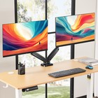 Dual Monitor Stand 13-32in Screen Adjustable Swivel Vesa Gas Spring Desk Mount