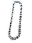 Vintage Taxco Mexico  925 Sterling Silver Shiney Link Necklace  65 Grams  