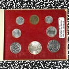 1975 Vatican City 8x Coin Mint Set Lot b3406 Including Silver  With Case