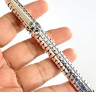 Bali 925 Sterling Silver Blue Topaz Ballpoint Pen Writing Handcrafted Luxury