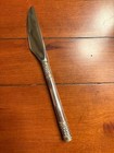 1 Wallace Golden Aegean Weave Butter Knife Spreader Gold Agean Sterling Silver