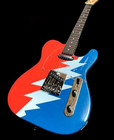 Grateful Dead Electric Guitar Red White And Blue Lighting Bolt Style New Guitar 