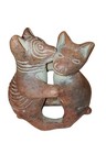 Vintage Colima Ceramic Pre- Columbian Dancing Dogs Mexican Pottery Folk Art