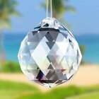 Feng Shui Hanging Crystal Ball Clear Faceted Sphere Sun Catcher Rainbow Prism Us