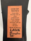 Vintage Hawaiian God Of Money Tiki Statue Black Hapa Wood Hawaii 8  Original Tag