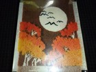 Nos Vtg 70s Bucilla Latch Hook Rug Wall Hanging Kit  12903 Night Flight 24x36 