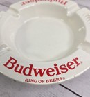 Budweiser King Of Beers Ashtray Haeger White Ceramic Usa 5 25in Vtg