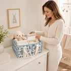 Floral Diaper Caddy Organizer Nursery Storage Basket Baby Essentials