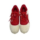 Under Armour Leadoff Mid Rm Youth Baseball Cleats White Red Game Day Size 1y