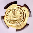 Heraclius Gold Av Solidus Coin 610-641 Ad - Certified Ngc Ms Uncirculated