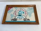 Vintage Heileman s Special Export Beer Advertising Bar Mirror Wood Frame Sign
