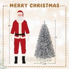 5 Ft Christmas Tree Artificial Xmas Tree With 385 Branch Tips 170 Led Lights