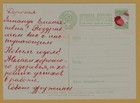 1960 New Year Pinocchio   Teddy Bear Christmas Tree Soviet Greeting Postcard