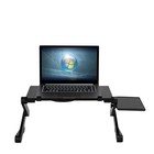 Foldable Laptop Table Tablet Desk Stand Bed Sofa Tray  Adjustable Cooling Fan