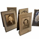 Black White Lot 11 Cabinet Studio Photos Baby Women Men 1863 1920 Snap Shots