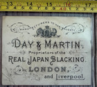 Day   Martin London Vintage Antique Advertising Print Trade Card Early 1900 s