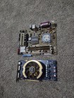 Asus Geforce 9600gt 512mb Video Graphics Card And P5gc-mx1333 Motherboard Ram