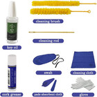Flute Cleaning Kit With Swab  Cloth  Brush  Oil  Cork Grease  And Cleaning Rod