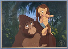 Disney Tarzan Framed Matted Official Licensed Print 1999  Rare Disneyana Gifts