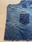 Vintage 1950s Denim Blue Jean Work Apron Selvedge Redline Workwear Distressed