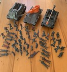 Huge Lot Of Vintage Army Men Soldiers   Vehicles And Accessories Over 300 Pieces