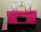 Victoria   s Secret Angel Wings Mist Lotion Wash Pink Pouch Zip Bag Gift Set Nwt