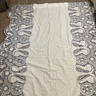 Anthropologie 100  Cotton Curtains 2 Panels Bohemian Blue White 50 X 108