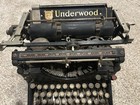 Antique C 1927 Underwood No  5 Typewriter  Underwood Elliott Fisher  Gold Decals