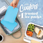 4 Pack Cool Coolers By Fit   Fresh Slim Ice Packs Quick Freeze Space Saving New