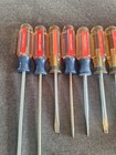Vintage Craftsman Screw Drivers Lot Of 35 Flat Head Phillips And More Wf Job Lot